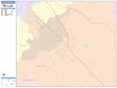 College Station Digital Map Color Cast Style
